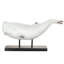 Sculpture côtière de baleine blanche sur pied (15 po de large)-1941719552