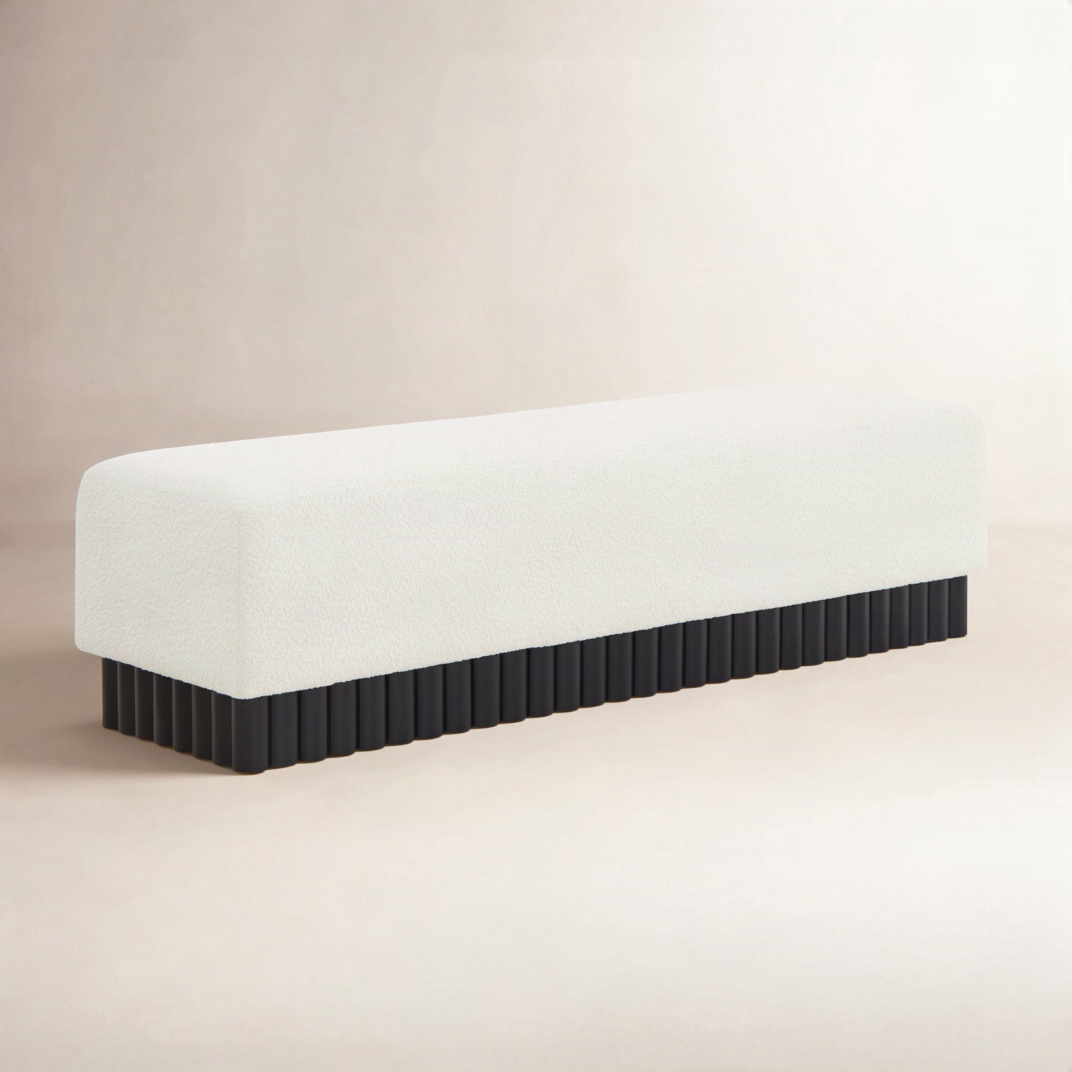Peridot 60" Bedroom Bench, Black