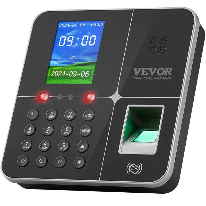 Time Clocks for Employees Small Business with Face, Fingerprint, RFID and PIN