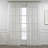 Triple Pinch Pleated Extra Long and Extra Wide Faux Linen Sheer Single Panel-92185595-92185622