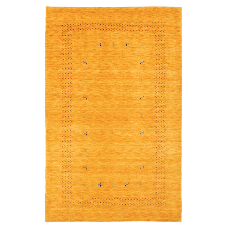 Kashkuli Gabbeh Orange Rug 5'0" x 8'2"