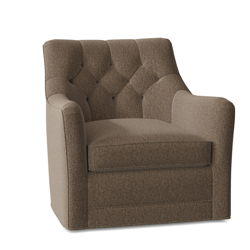 Fauteuil pivotant touffeté l 32 po Emery, 9508 polypropylène / oléfine noisette