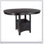 Ensemble de salle à manger à hauteur de comptoir (5 pièces) avec rallonge et rangement - Table et 4 chaises, style traditionnel, revêtement en similicuir-1912862439-1912862438-1912862458