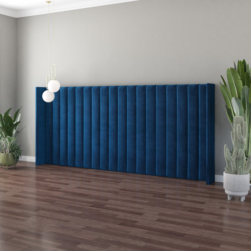 Arye Upholstered Headboard, Navy