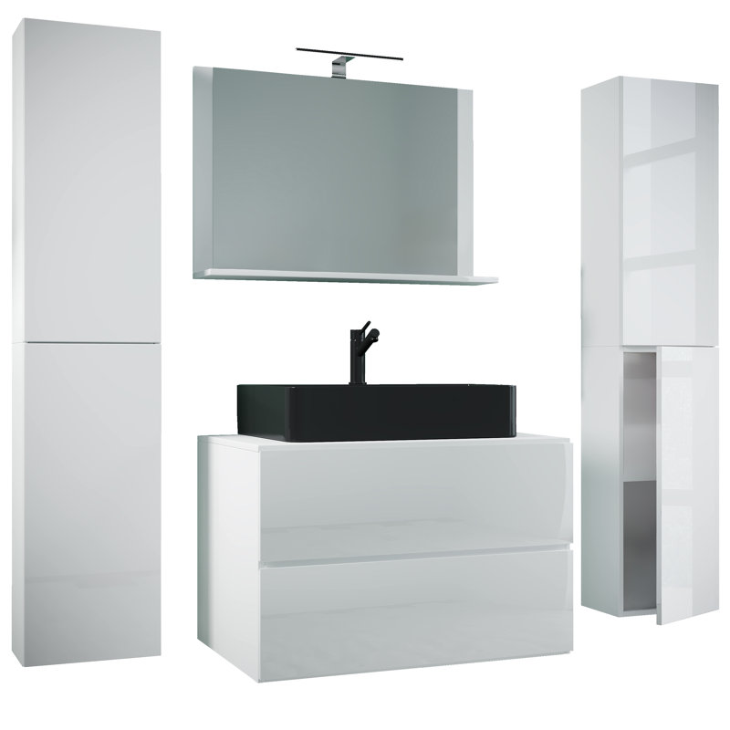 Bathroom Furniture Suite, White