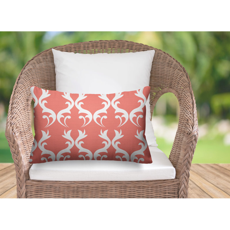 Housse et insert de coussin d'extérieur Galton, Saumon