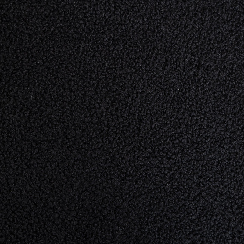 Fauteuil pivotant rembourré Katherline, Noir, noir, noir, noir