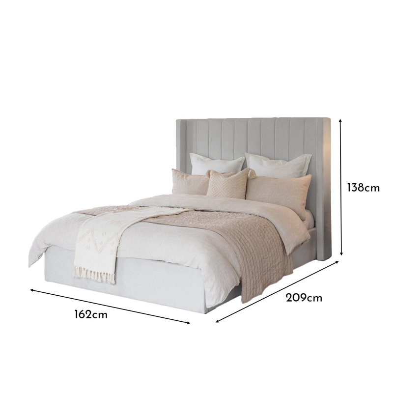 Bed - Ink, Double (162cm x 209cm), Grey