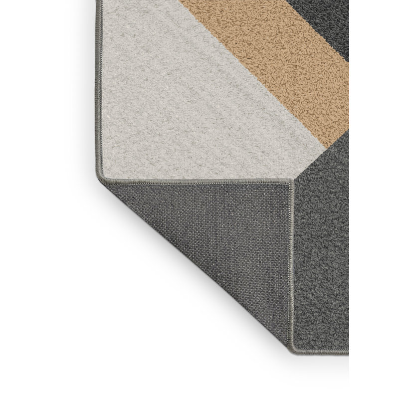 Tapis gris moelleux moelleux et minimaliste noueux, Carré 4 pi