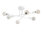 Lustre blanc élégant, 25,2 po x 25,2 po x 11,8 po | Corps en métal durable, 6 x douilles E27 (40 W maximum) | Certifié IP20, parfait pour le salon et la salle à manger | Conception élégante de couleur unie pour les maisons modernes