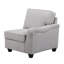 Canapé modulaire en L avec repose-pieds 7 pièces Linen