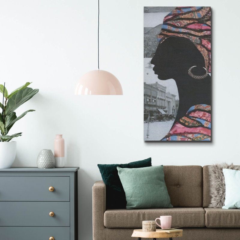 Art mural en verre acrylique épique «Timeless Elegance 6» par Coco Good, 24 po x 48 po