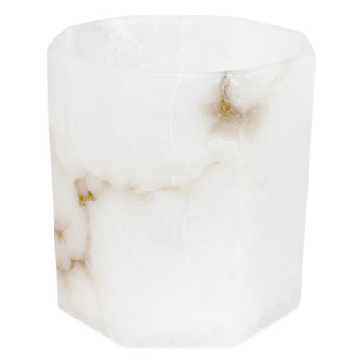 Claudine Med. Votive octogonale albâtre de 6 po de diamètre
