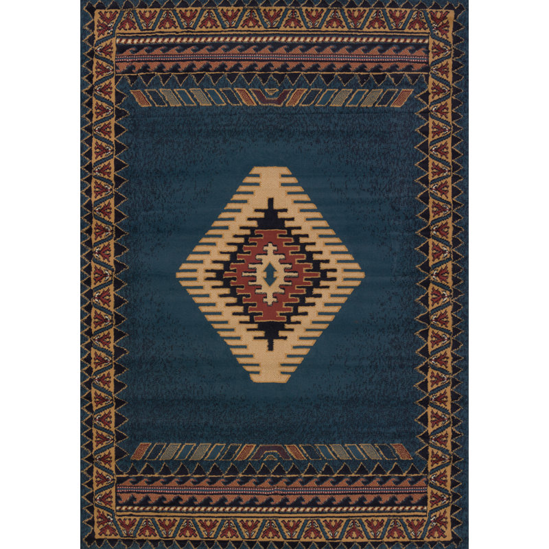 Tapis bleu Hyacinthe, Rectangle 1 pi 10 po x 3 pi