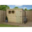Shiplap Pent Wooden Shed-122102858