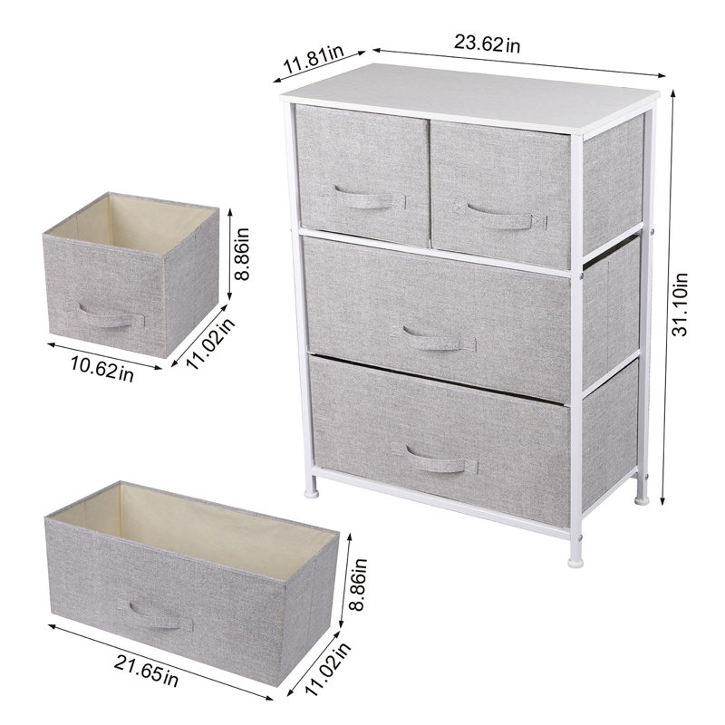 4 Drawer Storage Drawer