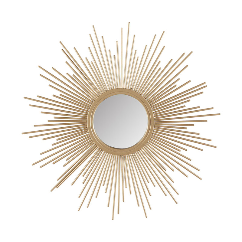 Miroir Sunburst, Doré, 14,5 po x 14,5 po 
