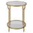 Quanda Mirrored Glass Top End Table