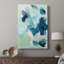 Bleu sarcelle Composition II - galerie Cavas sur mesure