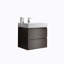Meuble-lavabo mural simple 24 po avec plateau en résine Klorissa