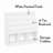 RiverRidge Kids Playroom Bookrack with 3 Toy Organizer Cubbies and 4 Book Shelves - White with 2 Fabric Bins-92440316