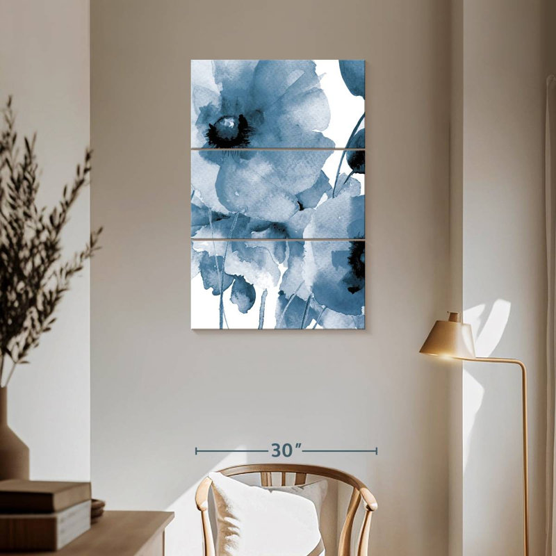 Harnek Raining Flowers I, 57" H x 36" W