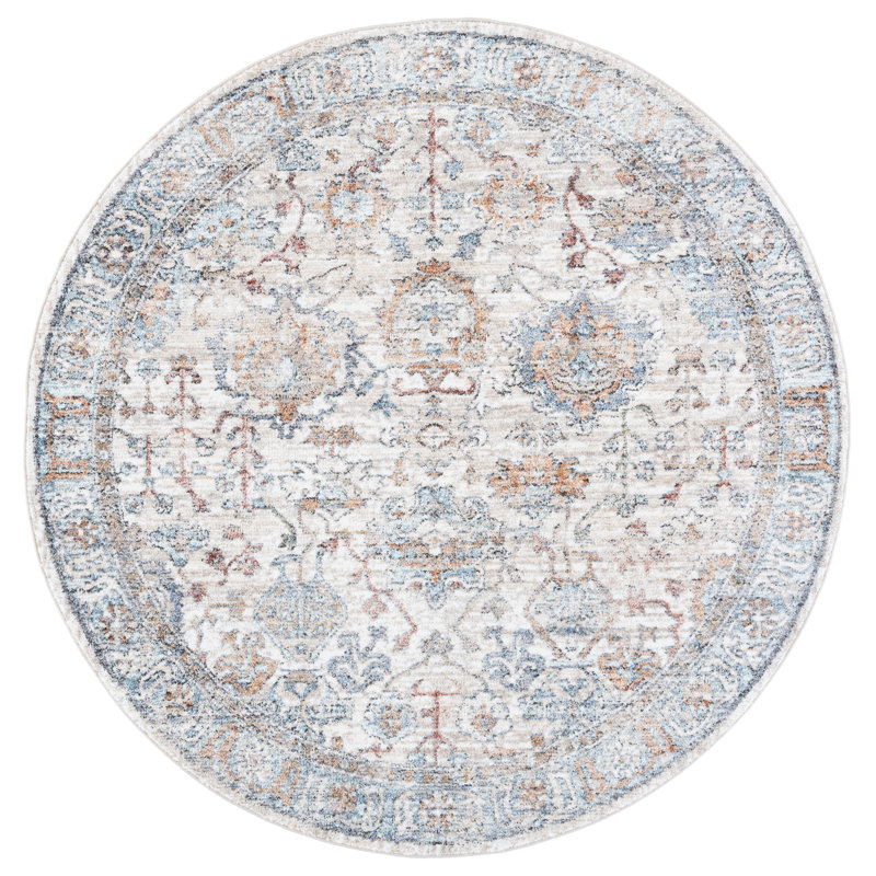Jacomine Performance Oriental Rug, Round 5'3"