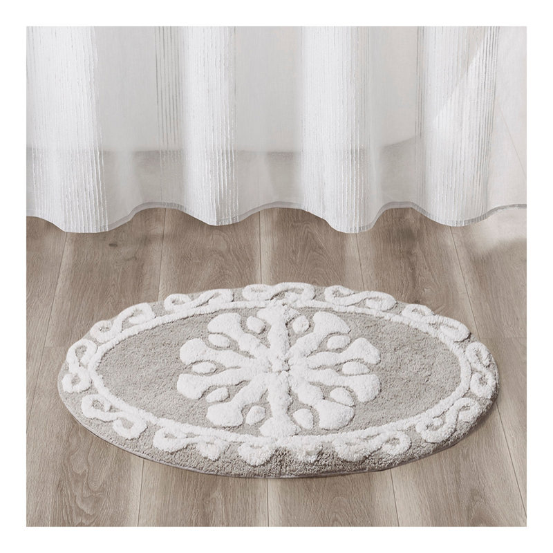 Medallion Cotton Tufted Bath Rug