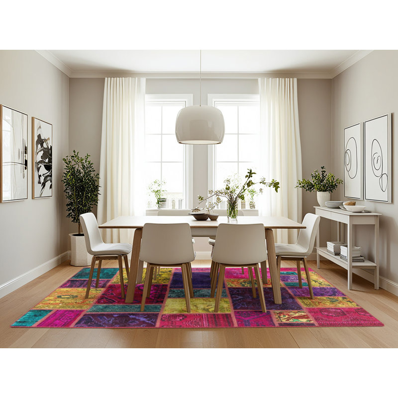 Abstract Indoor Rug, Rectangle 7' x 10'