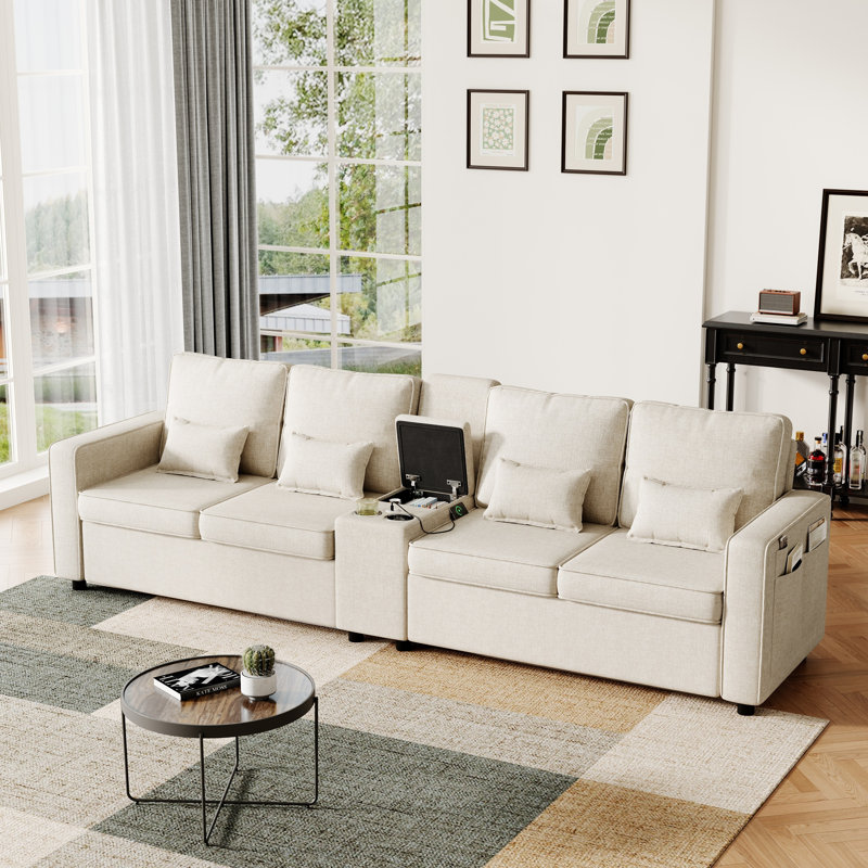 4 Seater Sofa, Beige