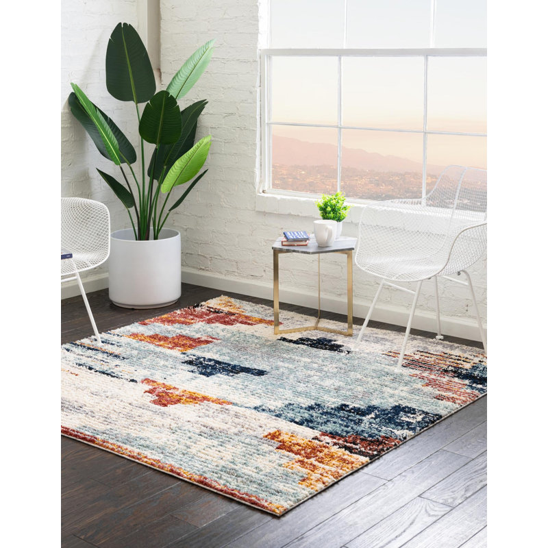 Tucson Geometric Indoor Rug, Square 6'