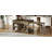 Extendable Kitchen Island with Storage, Multi-Functional Kitchen Cart with Built-In Power Outlets, Retro Kitchen Island on Wheels with Drawers and Open Shelves for Kitchen (Espresso+Natural)-124834761