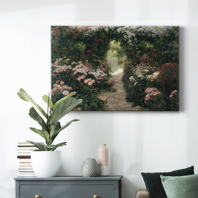 Paysage rétro - DCCCLV III, reproduction d'art sur toile, H 9 po x l 13 po