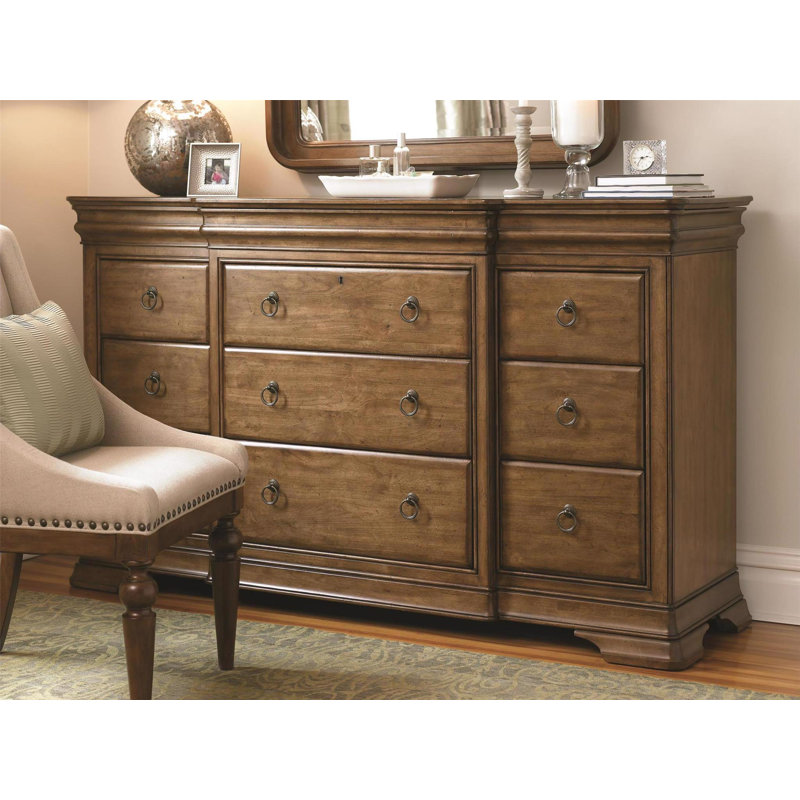 New Lou 12 - Drawer Solid Wood Dresser - Thumbnail 4