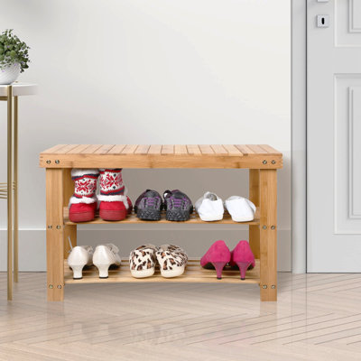 Solid Wood Storage Bench