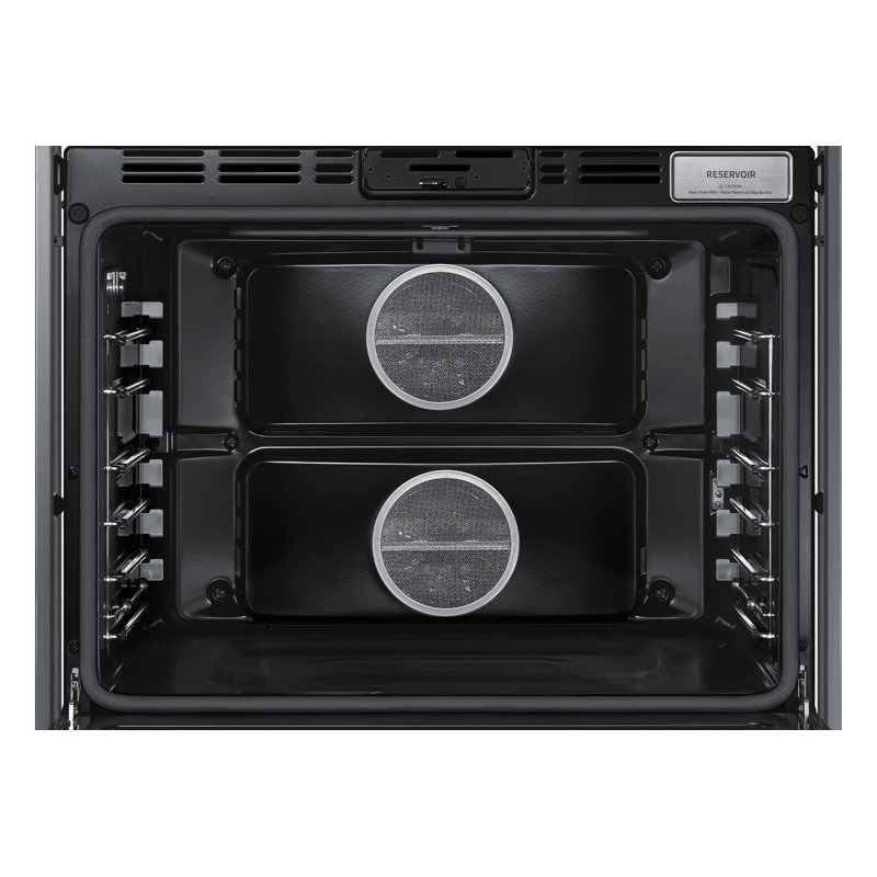 30" Double Wall Oven Steam, Contemporary, Graphite Stainless