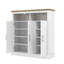 Sufy 3 Door Shoe Cabinet with Open Shelves-118754658