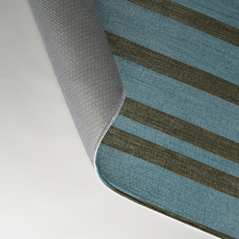 Tapis intérieur / extérieur gris HorizontalStripes, Rectangle 5 pi x 7 pi