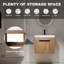 24" Bathroom Vanity with Resin Sink and Soft-Close Doors