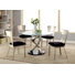 Beulah Glass Top Pedestal Dining Set