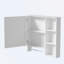 Meuble-lavabo avec lavabo, 3 tiroirs, tablettes réglables-105587675