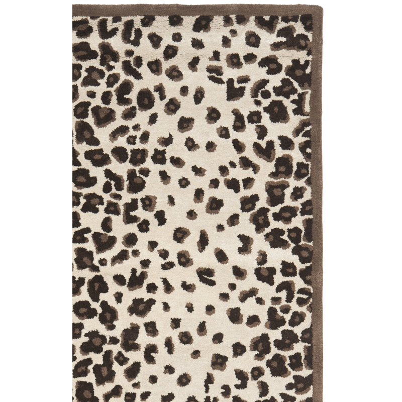 Tapis en laine / viscose brun touffeté à la main Jamon Martha Stewart, Rectangle 9 pi x 12 pi