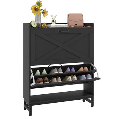 20 Pair Flip Down Shoe Storage