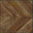 Rustic Tobacco Herringbone 3-Panel Folding Screen
