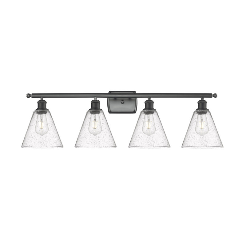 Anacani 4 - Light Vanity Light, No Bulb Included, Matte Black
