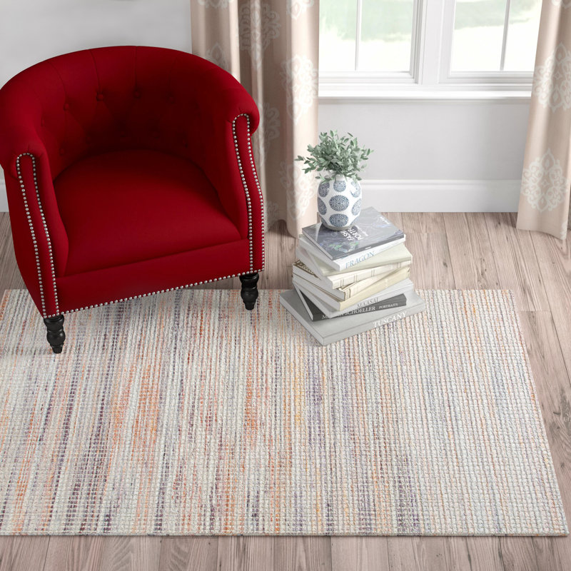 Horatio Striped Flatweave Area Rug, Rectangle 122 x 183cm