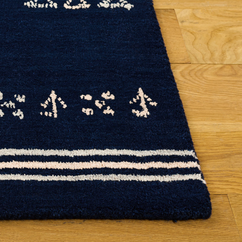 Himalaya Hand Loomed Wool Geometric Indoor Rug, 5'-0" x 8'-0" Rectangle