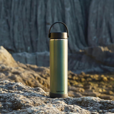 Bouteille d'eau de randonnée 24Oz légère à large ouverture avec bouchon flexible étanche