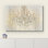 Lustre en cristal beige et vert vif sur fond blanc décorant des lumières de l'art moderne