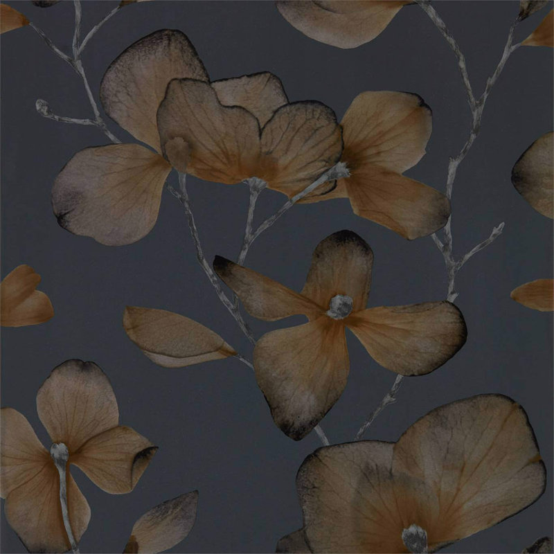 Kienze 10.05m x 68.6cm Wallpaper Roll, Graphite/Gilver